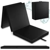 eloneo Bestschlaf schwarz Outdoor Klappmatratze wasserabweisend, 90x200x8 cm