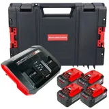 Einhell Einhell, Werkzeugakku + Ladegerät, PXC Starter Kit 4x Power X-Change Plus Akku 18 V 5,2 Ah ) + Power (18 V)