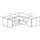 Symbiosis Angle TV-Schrank 130 130x46x130 cm Weiß/Eiche Lowboard