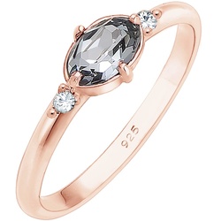 Elli Bandring Geo Form Kristalle 925 Silber Ringe   Damen 