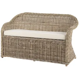 Beliani Gartenbank 141 x 86 x 69 cm Weiß