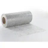Deko AS GmbH Sizoflor Tischband Silber 20 cm Rolle 25 Meter 60 003-R