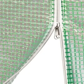 Tectake Foliengewächshaus Kunststoff Grün 18 m2