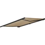 MCW Elektrische Kassettenmarkise H124, Markise Vollkassette 5x3m Polyester Creme, Rahmen anthrazit