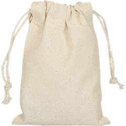 TEXXILLA 10er | 25er | 100er Pack Zuziehbeutel Organic aus zertifizierter Produktion | 10 x 14cm | Jutebeutel, natur