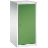 CP Stahlschrank mit Flügeltüren 50 x 100 cm grün, 50x100x50 cm