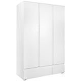 CALICOSY Mid.you Drehtürenschrank, Weiß, - 120x191x55 cm Schlafzimmer, Kleiderschränke, Drehtürenschränke