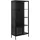 Actona Vitrine Newcastle 80 x 40 x 180 cm Schwarz