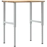 vidaXL Werkbank 80x60x(71,5-98) cm Massivholz Eiche