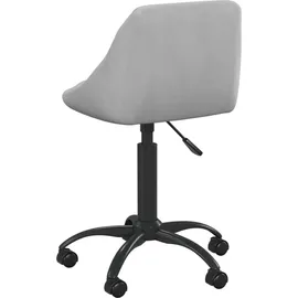 vidaXL Bürostuhl Samt Hellgrau