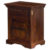 Massivmoebel24 Nachtschrank Oxford 45 x 40 x 60 cm Braun
