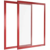 POPPSTAR Magnetrahmen A3, selbstklebend, rot, 2 Stück