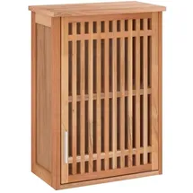 vidaXL Wand-Badschrank 42x23x60 cm Massivholz Nussbaum