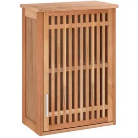 vidaXL Wand-Badschrank 42x23x60 cm Massivholz Nussbaum