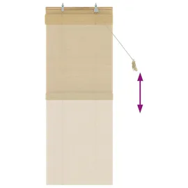 vidaXL Rollo Natur 40 x 160 cm Bambus/Braun