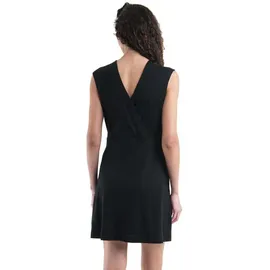 Icebreaker Merino Kleid Ärmellos Schwarz S