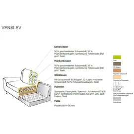 Andas »Venslev«, Lounge-Sofa, mit extra tiefer Sitzfläche und losen Kissen