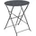 Oviala Gartentisch, Grau, Metall, Rund, 60x72x60 cm, Gartenmöbel, Gartentische, Klapptische