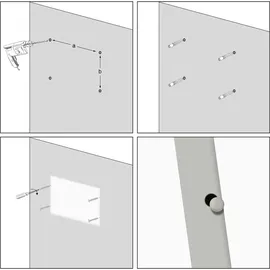 Wiltec Infrarotheizung 290 Watt, energieeffizienter Heizkörper, Wandmontage Elektroheizung , Heizpaneel, IR Heizung