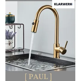 klarwerk Paul Küchenarmatur Niederdruck Gold