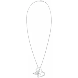 Elli Herz Schmetterling Zirkonia 925 Silber Noble", weiß, Halsketten, Damen, 45,mit Steinen, Silber 925 (Sterlingsilber), L: 45