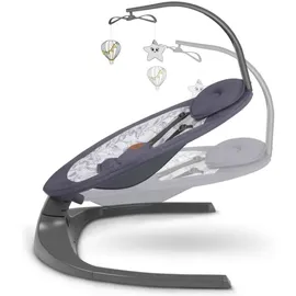 lionelo Ralf 2in1 Babywippe und Liegestuhl, Fernbedienung, 12 Melodien, zwei Schaukelrichtungen, 5 Schaukelgeschwindigkeiten, Sperrung, Rückenlehnenverstellung, Timer, leiser Betrieb