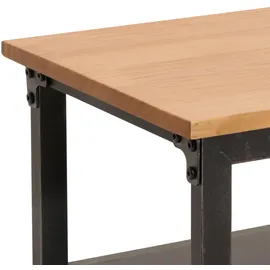 Mendler HWC-N28 Lowboard 55x130x36cm Schwarz/Natur Holz