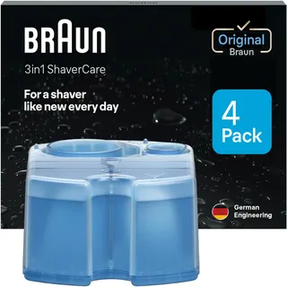 Braun Clean & Renew Reinigungskartusche CCR, 4 Count (Verpackung können variieren)