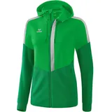 Erima Squad Trainingsjacke mit Kapuze Damen fern green/smaragd/silver grey 38