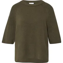 Comma, Feinstrickpullover mit Halbarm Grün XS