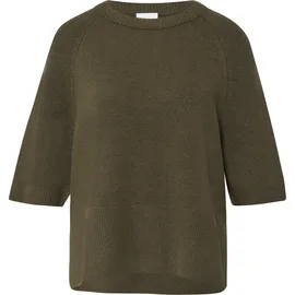 Comma, Feinstrickpullover mit Halbarm Grün XS