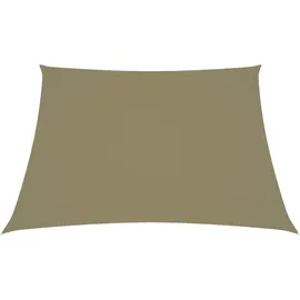 furnicato Sonnensegel Trapezförmig 2 4 x 3 m Beige