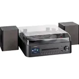 Reflexion HIF2080 Stereoanlage AUX, Bluetooth®, CD, DAB+, DLNA, Internetradio, Plattenspieler, Radiorecorder, UKW, USB, WLAN,