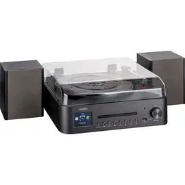 Reflexion HIF2080 Stereoanlage AUX, Bluetooth®, CD, DAB+, DLNA, Internetradio, Plattenspieler, Radiorecorder, UKW, USB, WLAN,