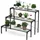 Costway Blumentreppe 85 x 66 x 66 cm Schwarz