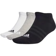 adidas Thin and Light Sportswear Low-Cut Socken, 3 Paar Medium Grey Heather / White / Black 43-45