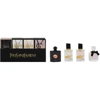 Yves Saint Laurent YSL Parfüm-Miniatur-Reise-Set für Damen, Libre EDT 7,1 g + Libre EDP 7,1 g + Mon Paris EDP 7,1 g + Black Opium Eau de Parfum 7,5 ml