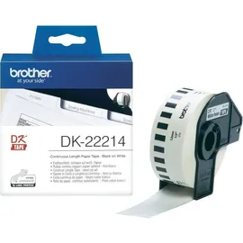 Brother Thermopapier DK-22214 Weiß 1,2 cm x 30,5 m