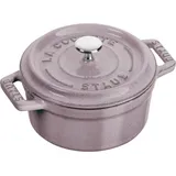 Staub Mini Cocotte 10 cm, rund, Kirschblüte, Gusseisen, Pfanne + Kochtopf, Violett