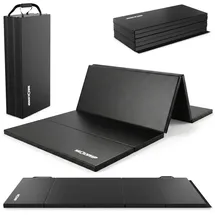 NEOLYMP Turnmatte klappbar faltbare Gymnastikmatte Größe 200 x 100 x 3 cm in Schwarz Schwarz
