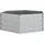 furnicato Garten-Hochbeet 129 x 45 x 45 cm Silber