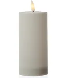 MARELIDA LED Solar Kerze Kunststoff 7,0 x 17,5 cm Dämmerungssensor weiß