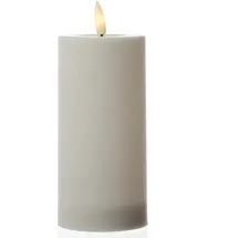 MARELIDA LED Solar Kerze Kunststoff 7,0 x 17,5 cm Dämmerungssensor weiß