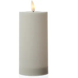 MARELIDA LED Solar Kerze Kunststoff 7,0 x 17,5 cm Dämmerungssensor weiß