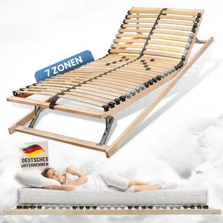 Coemo 7-Zonen Lattenrost Ergo KF Kopf- und Fußteil verstellbar 140 x 200 cm