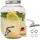 Intirilife Getränkespender 4 Liter aus Glas mit Zapfhahn - 16 x 24 cm - Wasserspender Saftspender Limonadenspender Glasbehälter für Getränke,