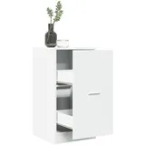 Sufrk Apothekerschrank Weiß 40x41x77,5 cm MedizinschräNke Hausapotheke Schrank Arzneischrank Apothekerschrank Holzwerkstoff
