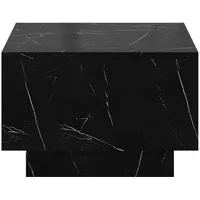 Mirjan24 Couchtisch Mehrfarbig, Marmor Optik, Quadratisch,Quadratisch, 60x40x60 cm, Wohnzimmer,