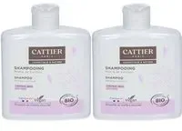 Cattier Shampooing Moelle de bambou cheuveux secs 2x250 ml