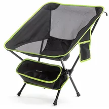 InnovaGoods Camping Klappstuhl  schwarz